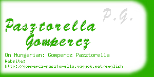 pasztorella gompercz business card